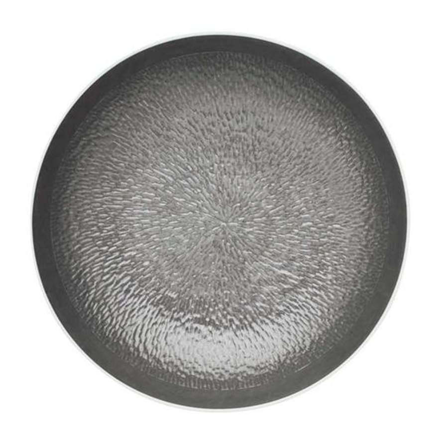 Mineral Irise Dark Grey Breakfast Plate by Raynaud-1