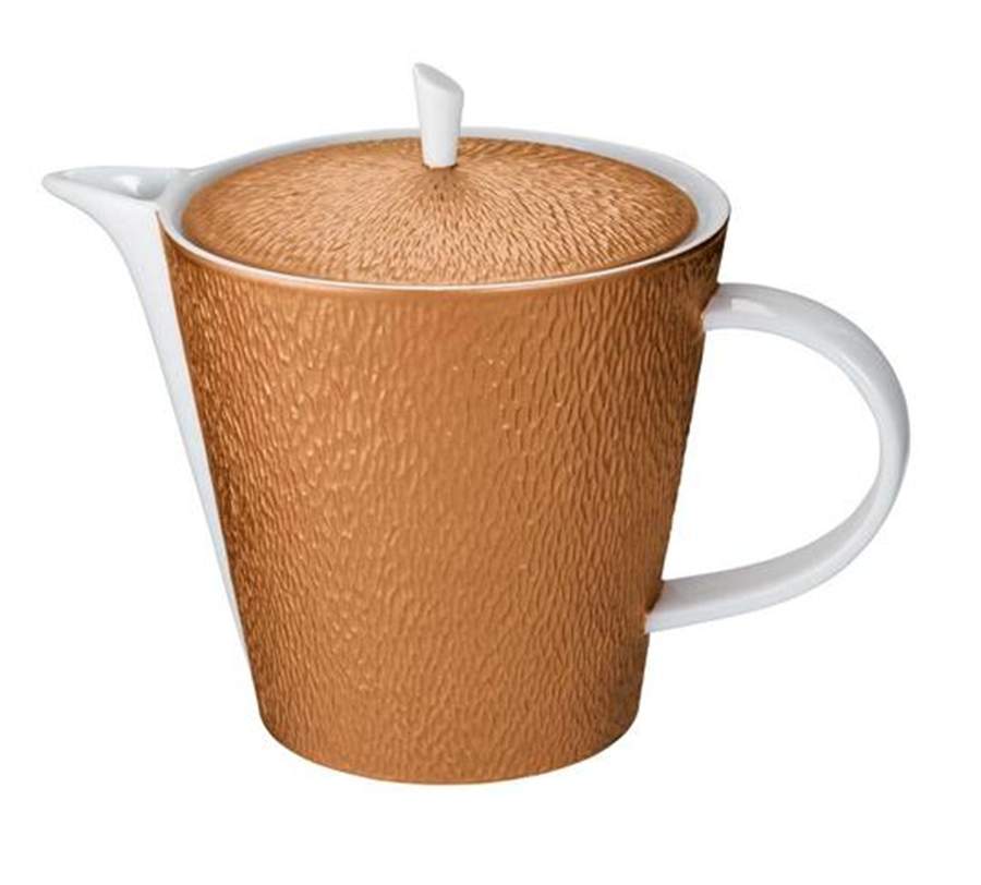 Mineral Irise Ochre Tea/Coffee Pot & Lid by Raynaud-1