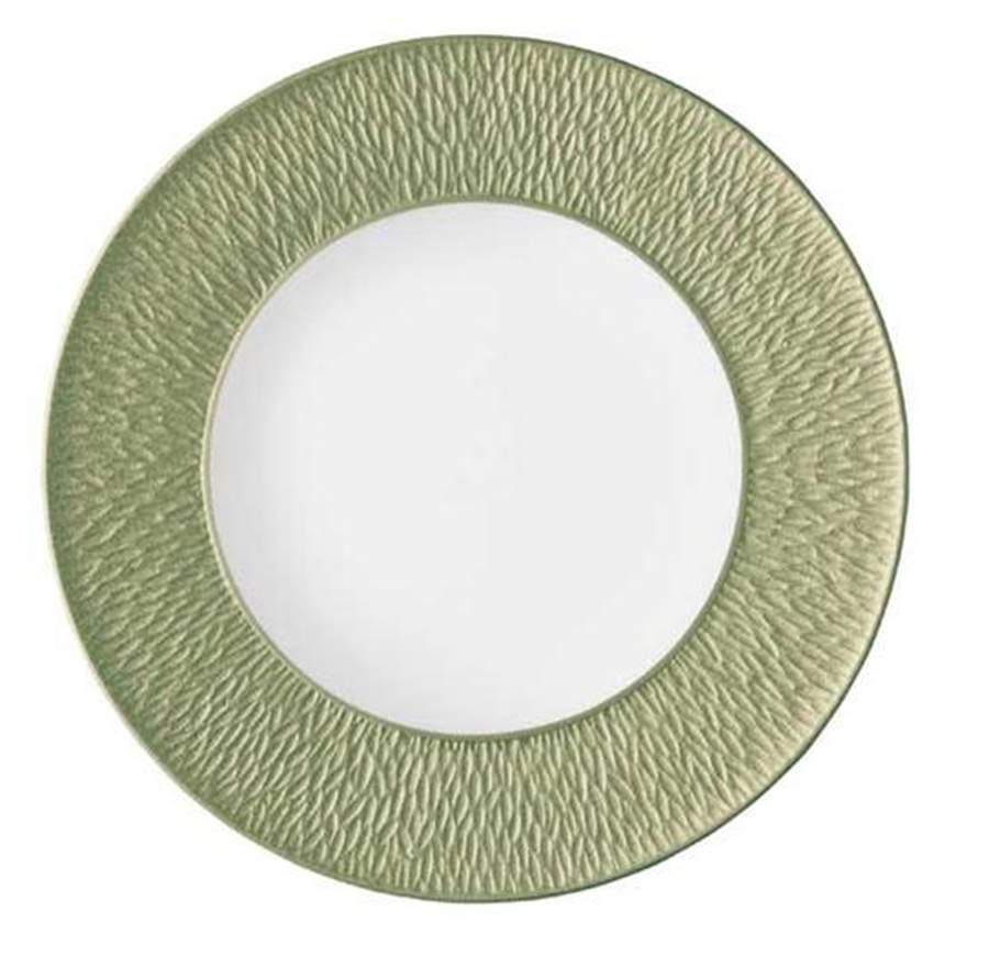 Mineral Irise Olive Green Dinner Plate by Raynaud-1