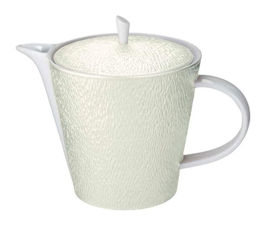 Mineral Irise Shell White Tea/Coffee Pot & Lid by Raynaud-1