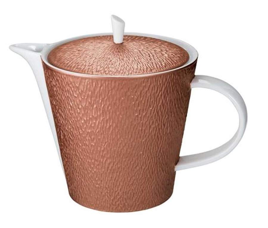 Mineral Irise Rose Gold Tea/Coffee Pot & Lid by Raynaud-1