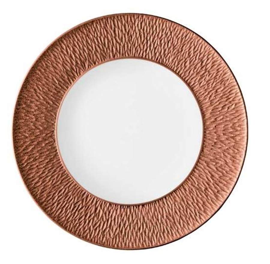 Mineral Irise Rose Gold Dinner Plate by Raynaud-1