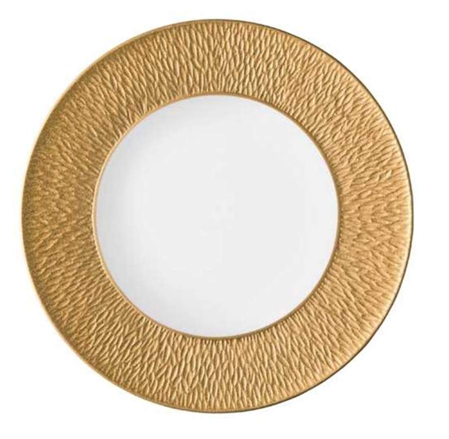 Mineral Irise Yellow Gold Dinner Plate by Raynaud-1