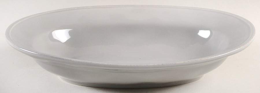 Cucina Sea Salt Grey 12" Oval Serving Bowl by Rachael Ray-1