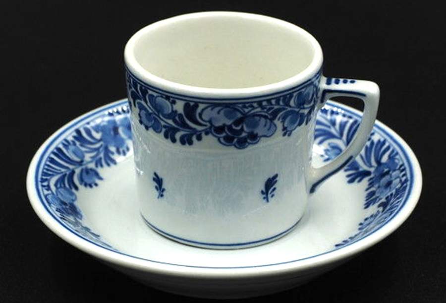 1296 Flat Demitasse Cup by Royal Delft-1