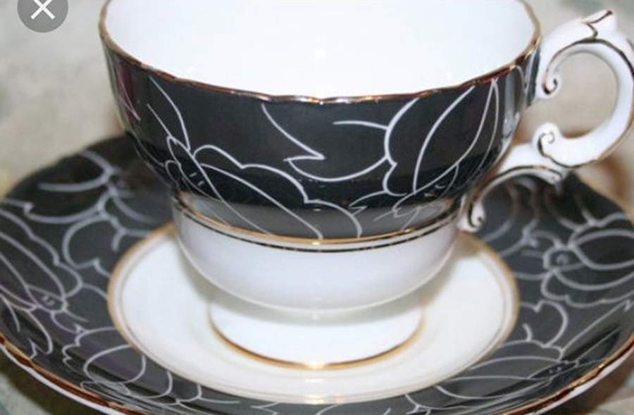 ROC263 Footed Cup & Saucer Set by Royal Cauldon-1