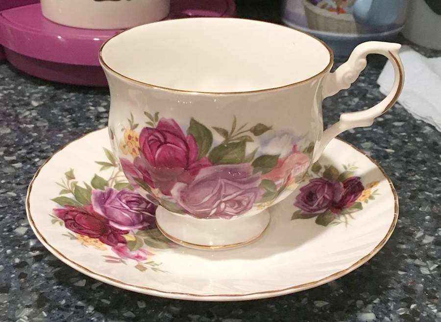 RDO13 Footed Cup & Saucer Set by Royal Dover-1