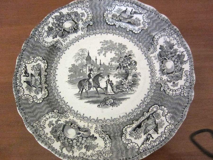 Sardinia Black Luncheon Plate by Ralph Hall-1