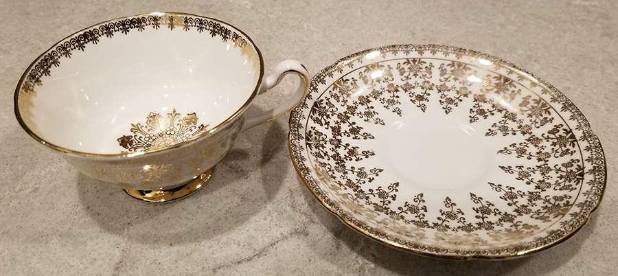 8267 Footed Cup & Saucer Set by Royal Grafton-1