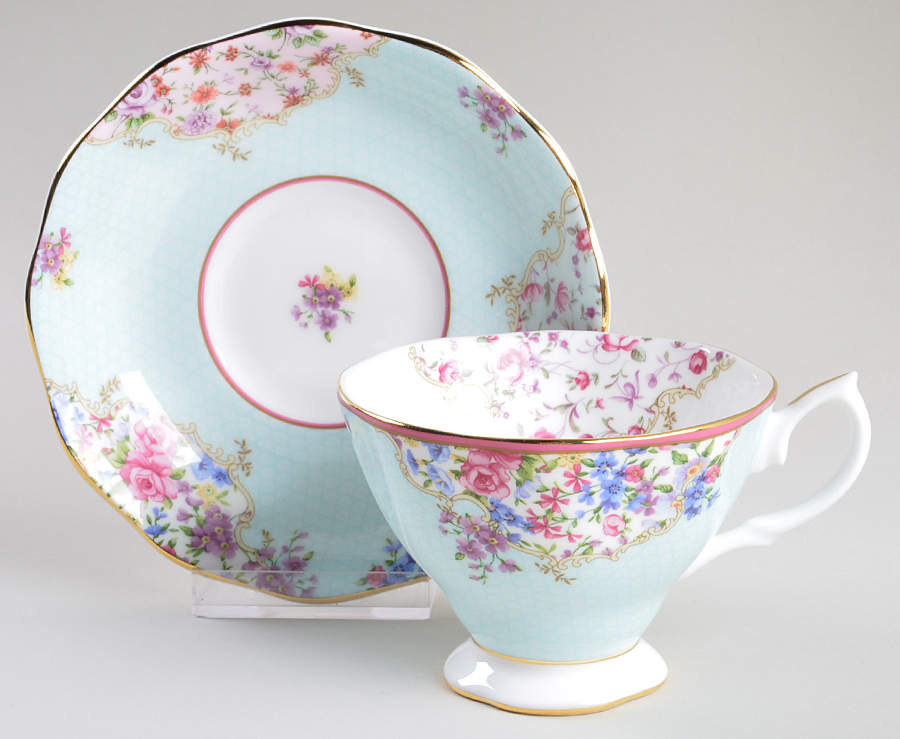 Candy Collection Footed Cup & Saucer Set by Royal Albert-1
