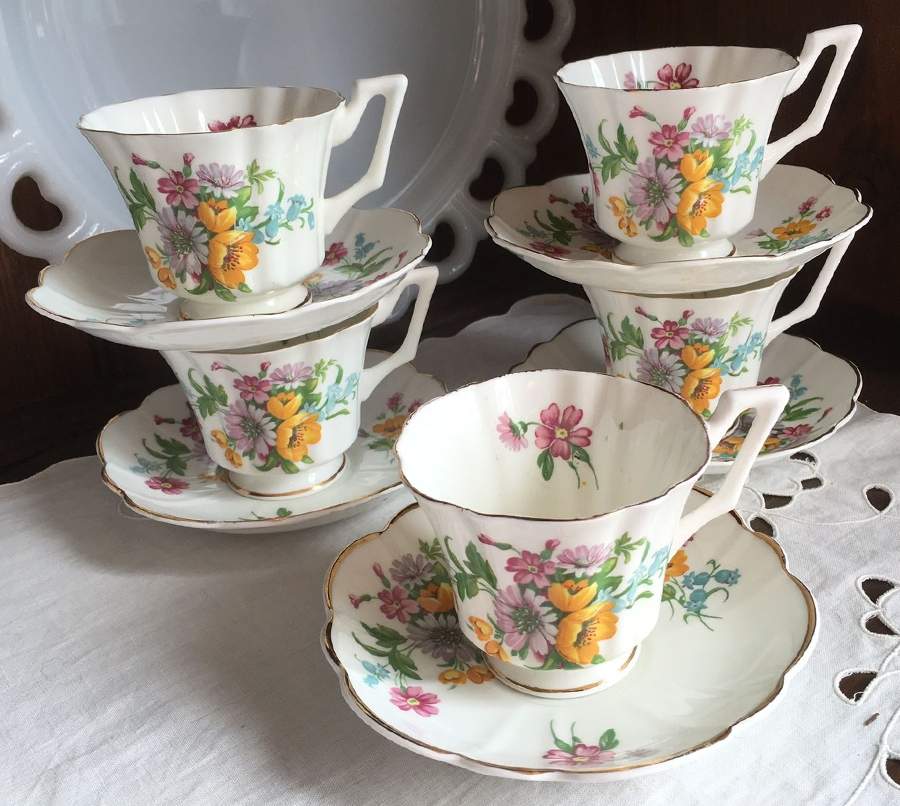 Celendine Footed Cup & Saucer Set by Regency-1