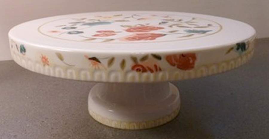 Imari Garden Collection 8" Diameter Pedestal Cake Stand by Roscher & Co-1