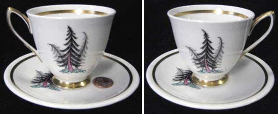 Top O' the Hill Footed Cup & Saucer Set by Royal Albert-1