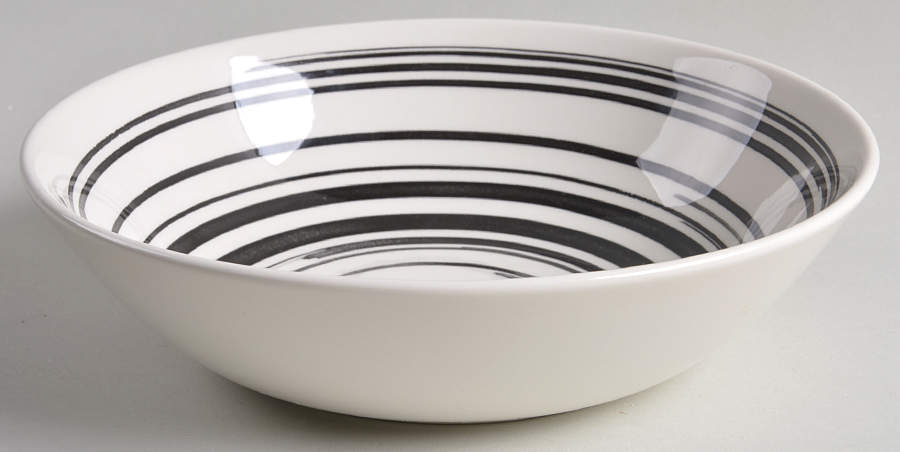 Black Swish Soup/Cereal Bowl by Royal Stafford-1