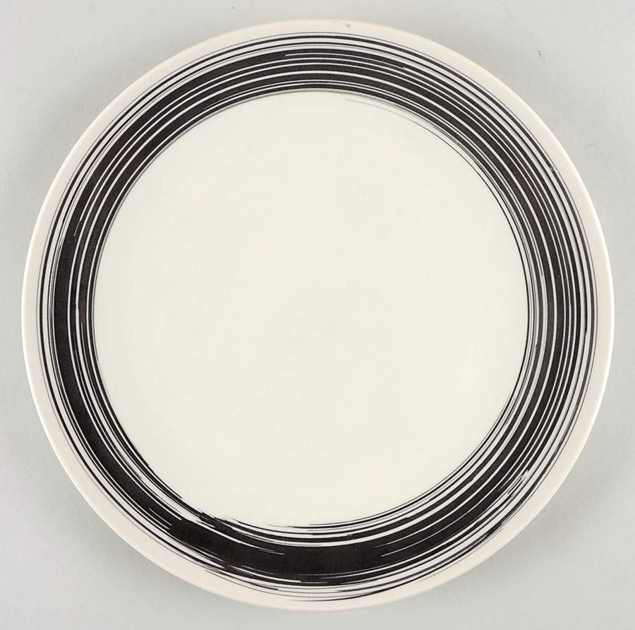 Black Swish Dinner Plate by Royal Stafford-1