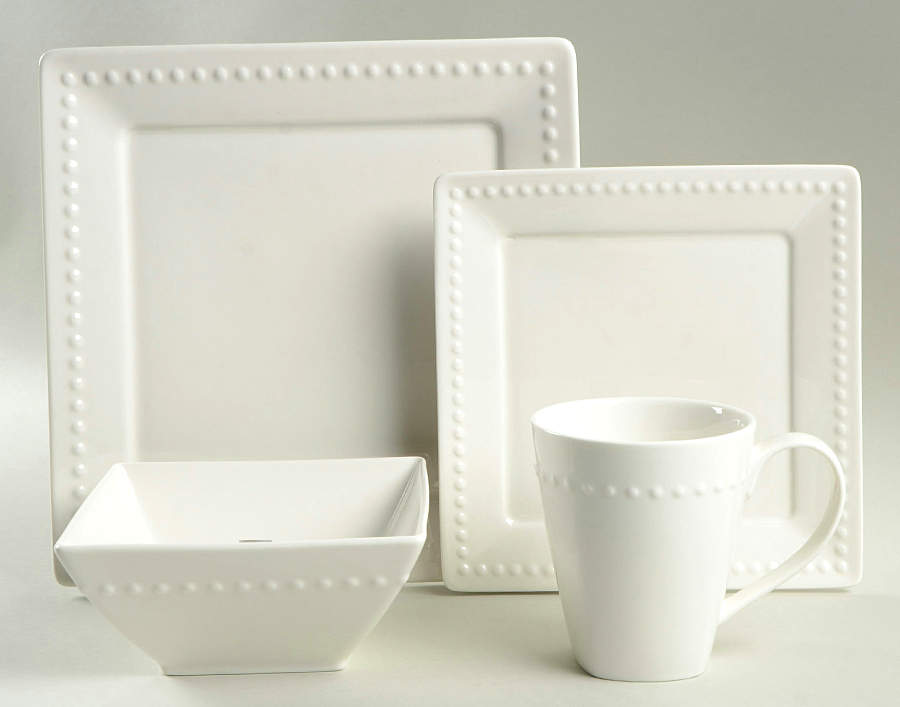 Hobnail (Porcelain) 4 Piece Place Setting by Roscher & Co-1