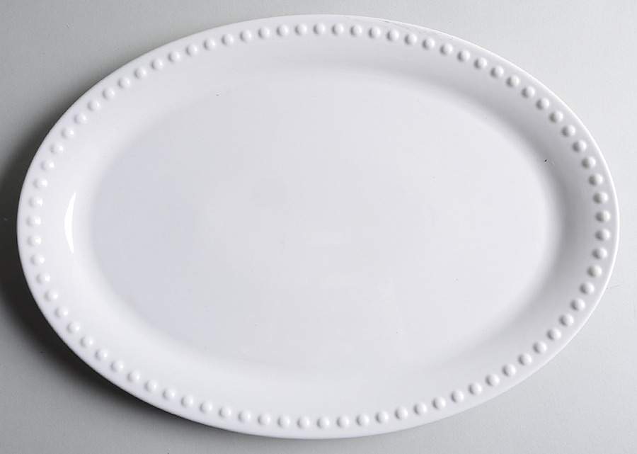 Hobnail (Porcelain) 15" Oval Serving Platter by Roscher & Co-1