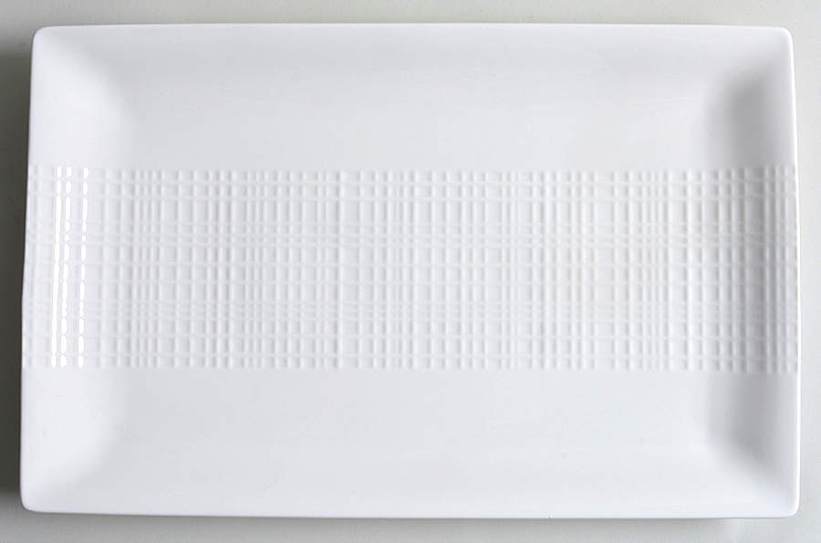 Mesh 16" Rectangular Serving Platter by Roscher & Co-1