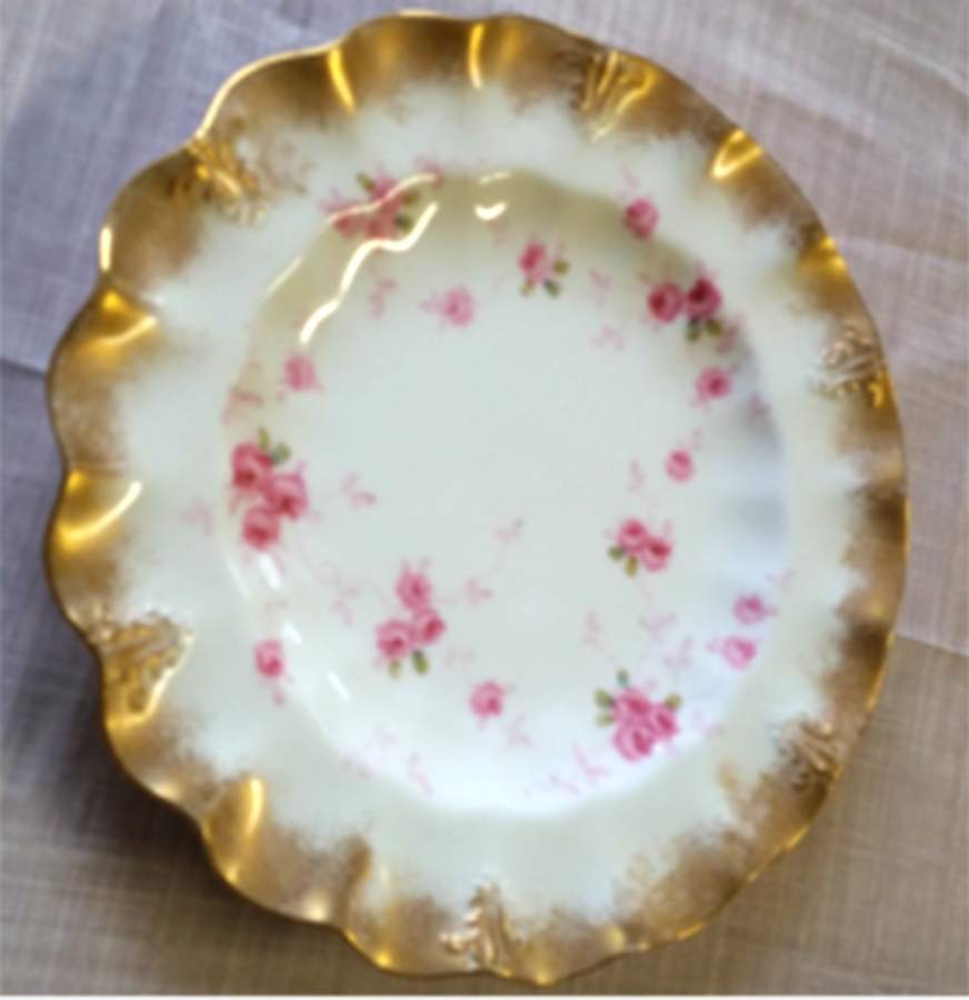 3219 Embossed Sheffield Dessert Plate by Royal Crown Derby-1
