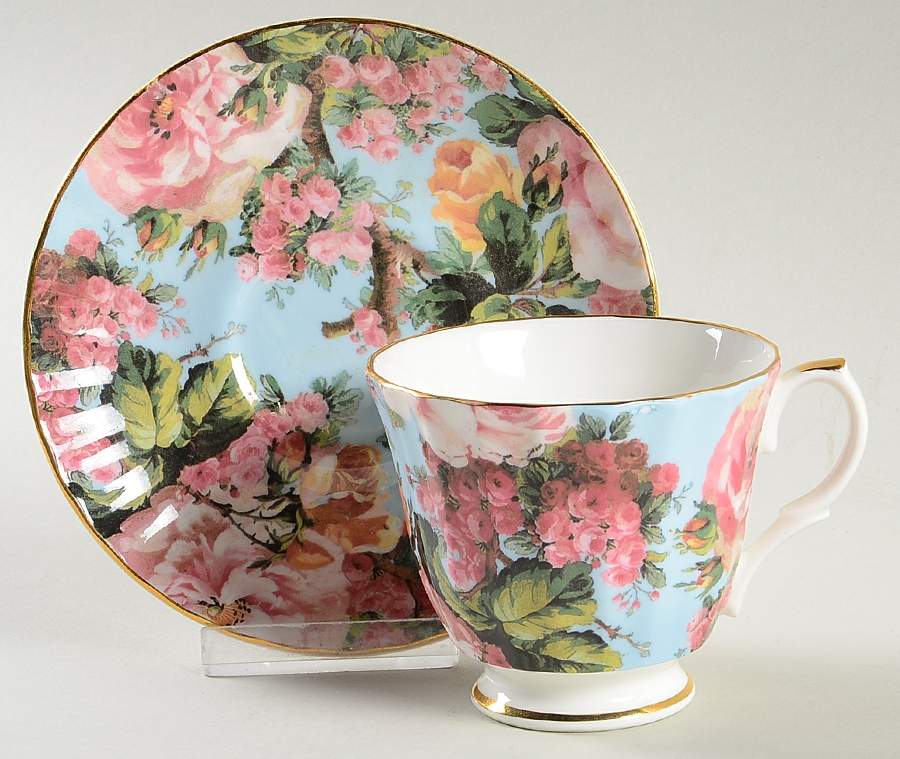 RGD15 Footed Cup & Saucer Set by Royale Garden-1
