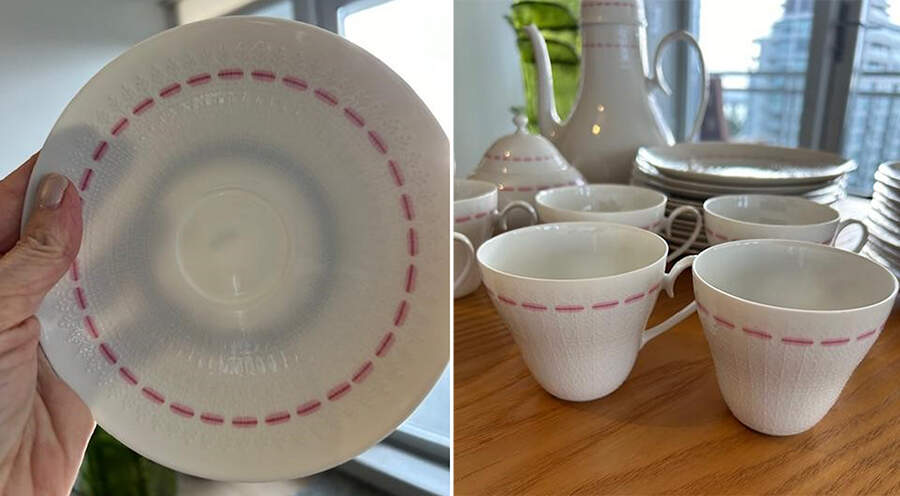 Silhouette Flat Cup & Saucer Set by Rosenthal - Continental-1