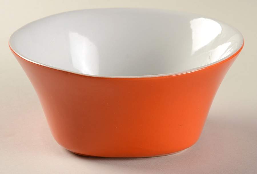 Round and Square Orange Coupe Cereal Bowl by Rachael Ray-1