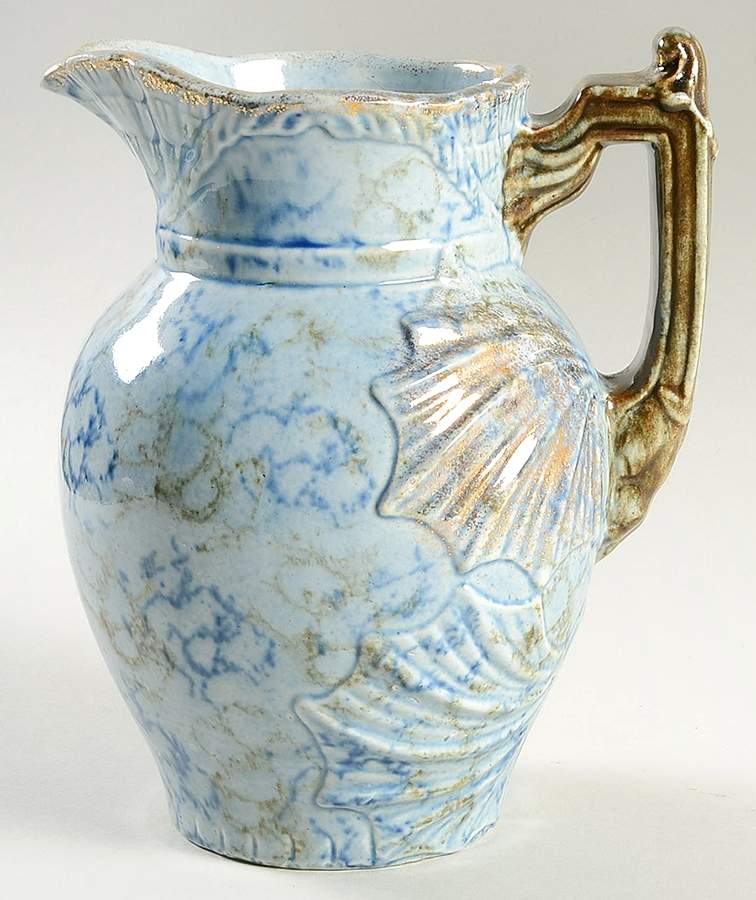 Cornelian Blue 48 Oz Colonial Mouth Ewer by Roseville-1