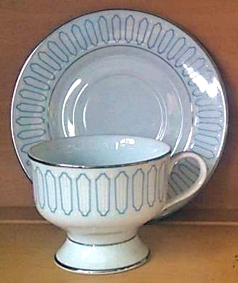 Patrician Footed Cup & Saucer Set by Royal Jackson-1