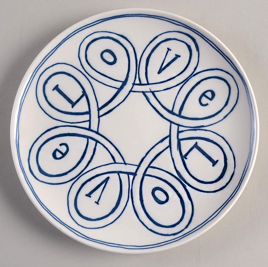 Blue Love Salad/Dessert Plate by Royal Doulton-1