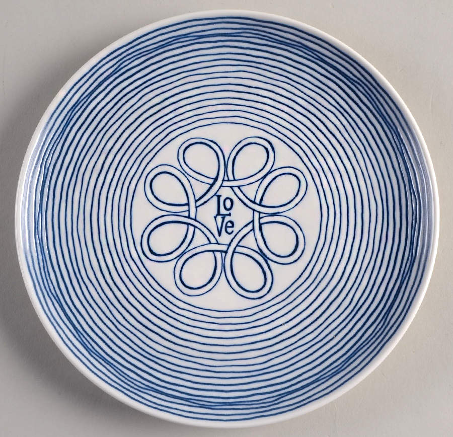 Blue Love Salad/Dessert Plate by Royal Doulton-1