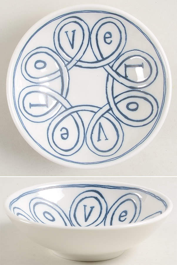 Blue Love Fruit/Dessert (Sauce) Bowl by Royal Doulton-1