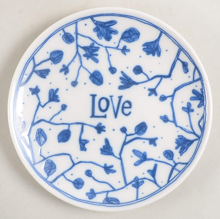 Blue Love Appetizer Plate by Royal Doulton-1