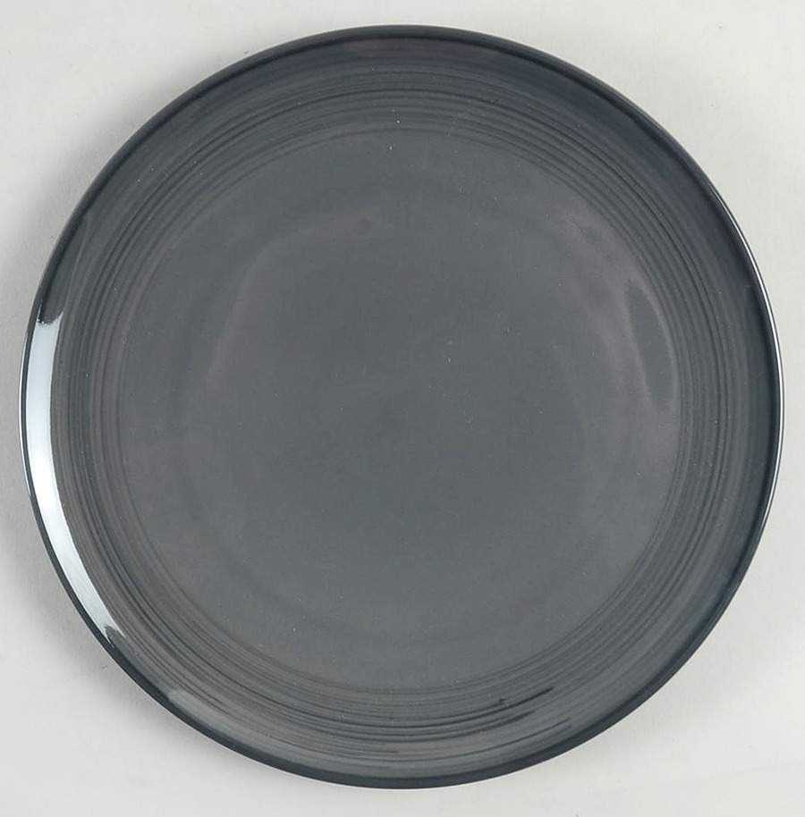 Brushed Glaze Charcoal Grey Salad Plate by Royal Doulton-1