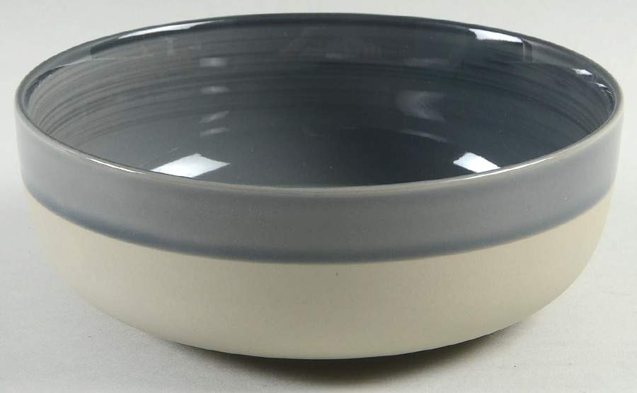 Brushed Glaze Charcoal Grey Soup/Cereal Bowl by Royal Doulton-1