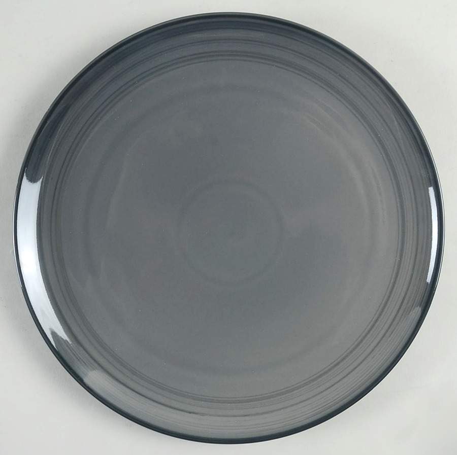 Brushed Glaze Charcoal Grey Dinner Plate by Royal Doulton-1
