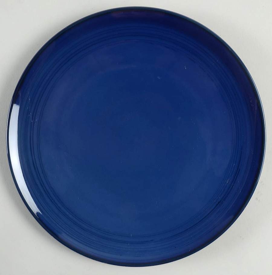 Brushed Glaze Cobalt Blue Salad Plate by Royal Doulton-1