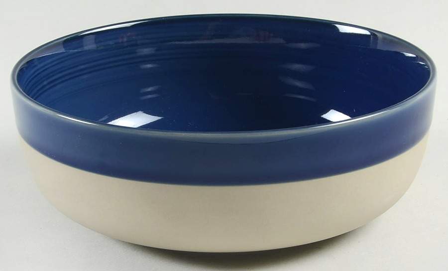 Brushed Glaze Cobalt Blue Soup/Cereal Bowl by Royal Doulton-1