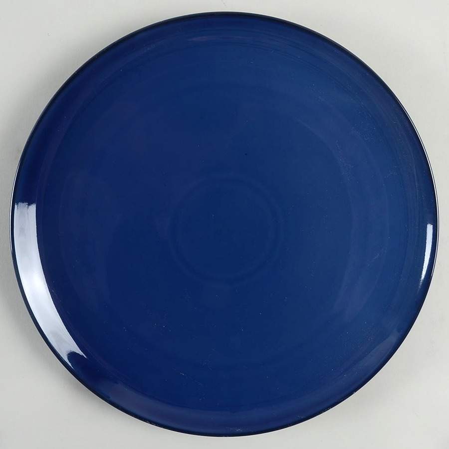 Brushed Glaze Cobalt Blue Dinner Plate by Royal Doulton-1