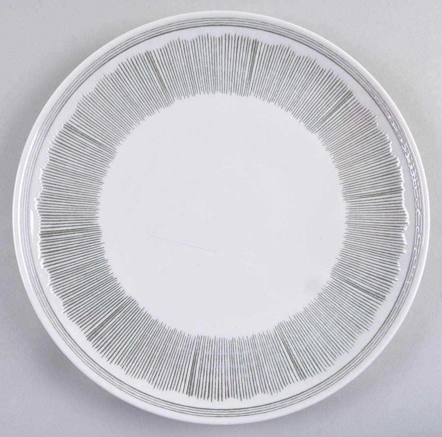 Charcoal Grey Lines Dinner Plate by Royal Doulton-1