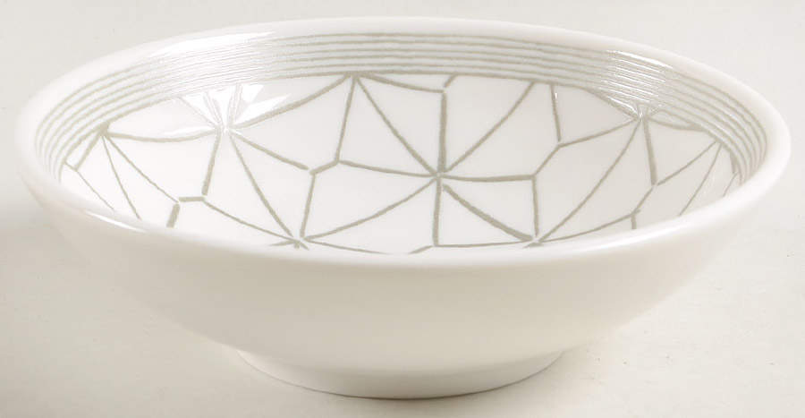 Charcoal Grey Lines Fruit/Dessert (Sauce) Bowl by Royal Doulton-1