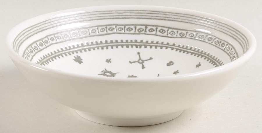 Charcoal Grey Lines Fruit/Dessert (Sauce) Bowl by Royal Doulton-1