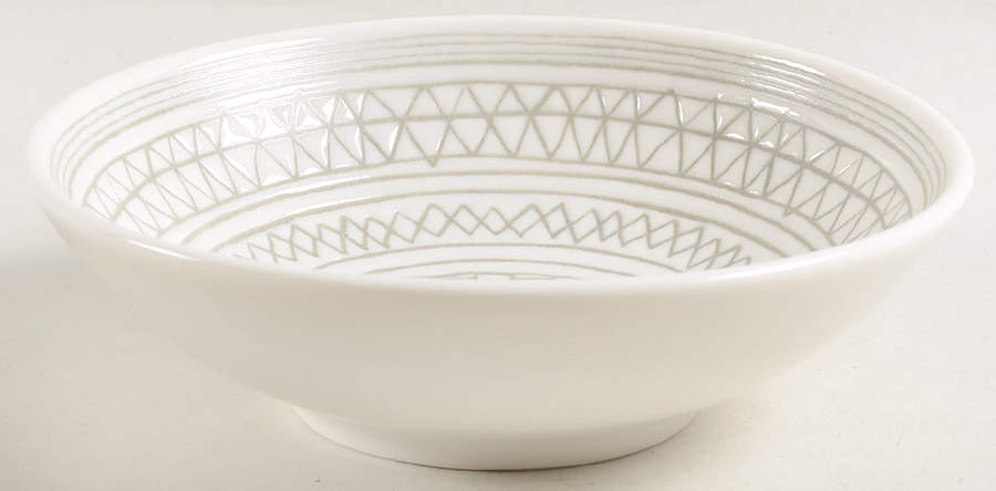 Charcoal Grey Lines Fruit/Dessert (Sauce) Bowl by Royal Doulton-1