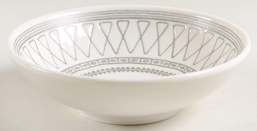 Charcoal Grey Lines Fruit/Dessert (Sauce) Bowl by Royal Doulton-1