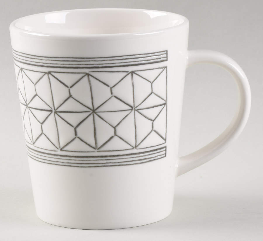 Charcoal Grey Lines Mug by Royal Doulton-1