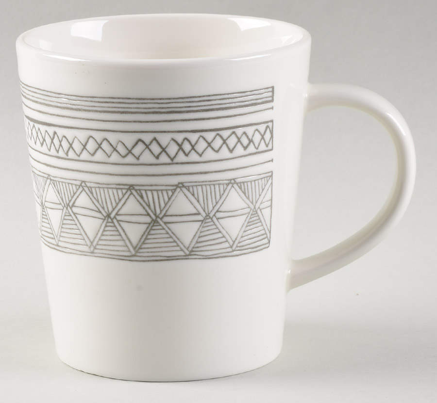 Charcoal Grey Lines Mug by Royal Doulton-1