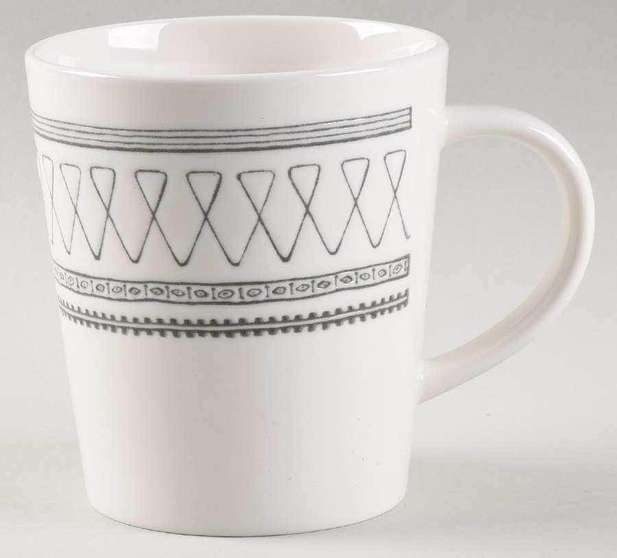 Charcoal Grey Lines Mug by Royal Doulton-1