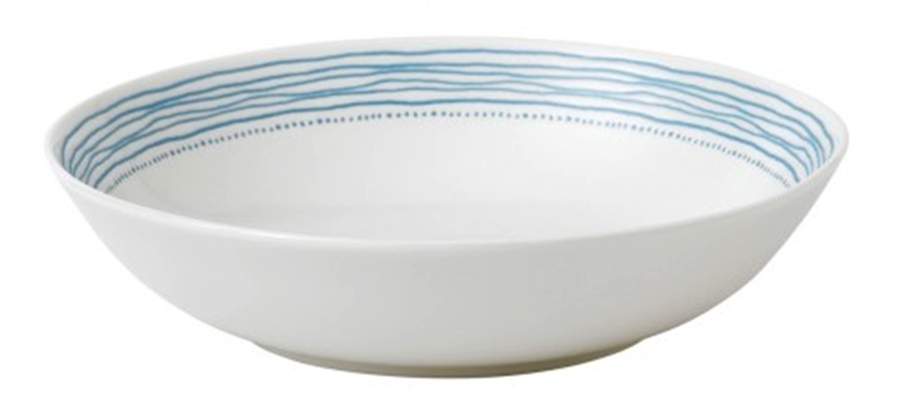 Polar Blue Dots 9" Individual Pasta Bowl by Royal Doulton-1