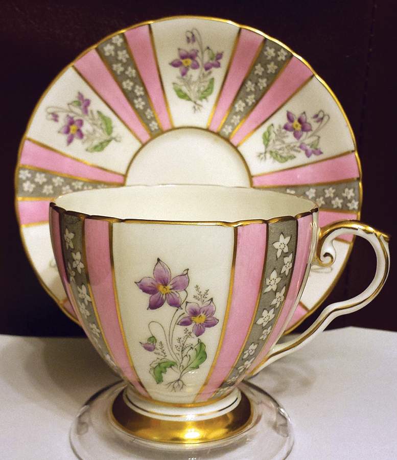 K8233 Footed Cup & Saucer Set by Royal Grafton-1