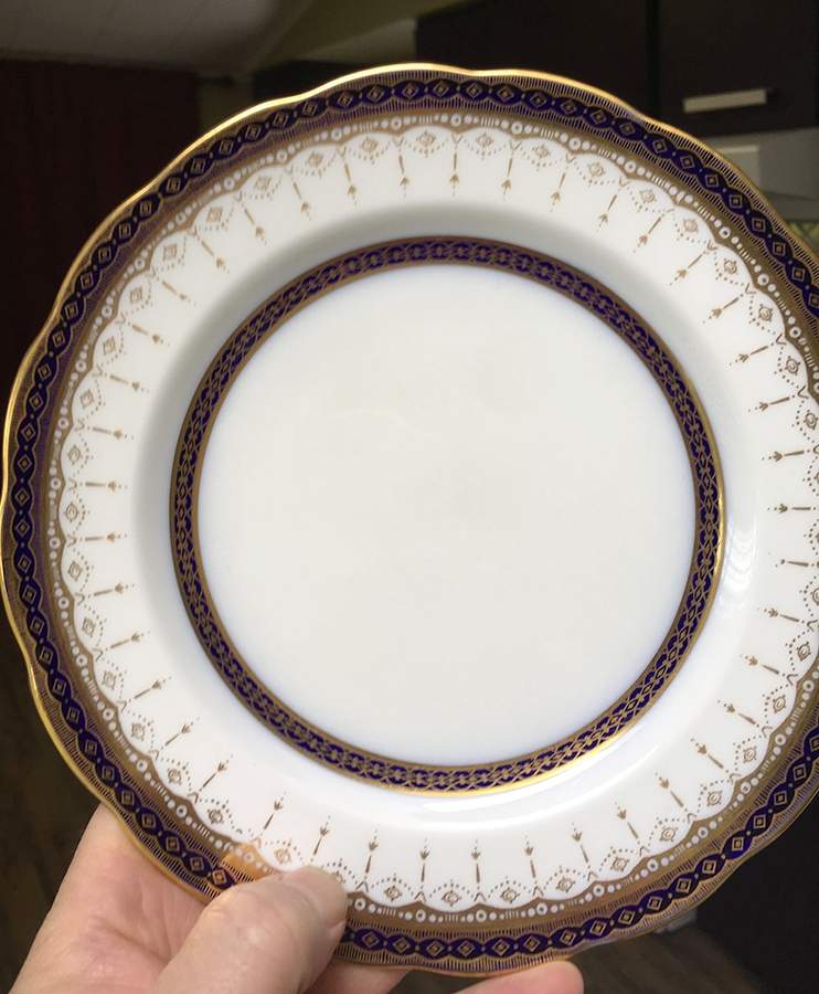 Aristocrat Cobalt Bread & Butter Plate by Royal Swansea-1
