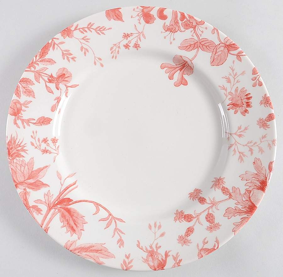 Floral Weave Red Dinner Plate by Royal Stafford-1